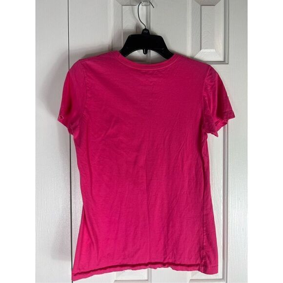 Nike Pink Slim Fit Womens Blouse Size L - Picture 3 of 3